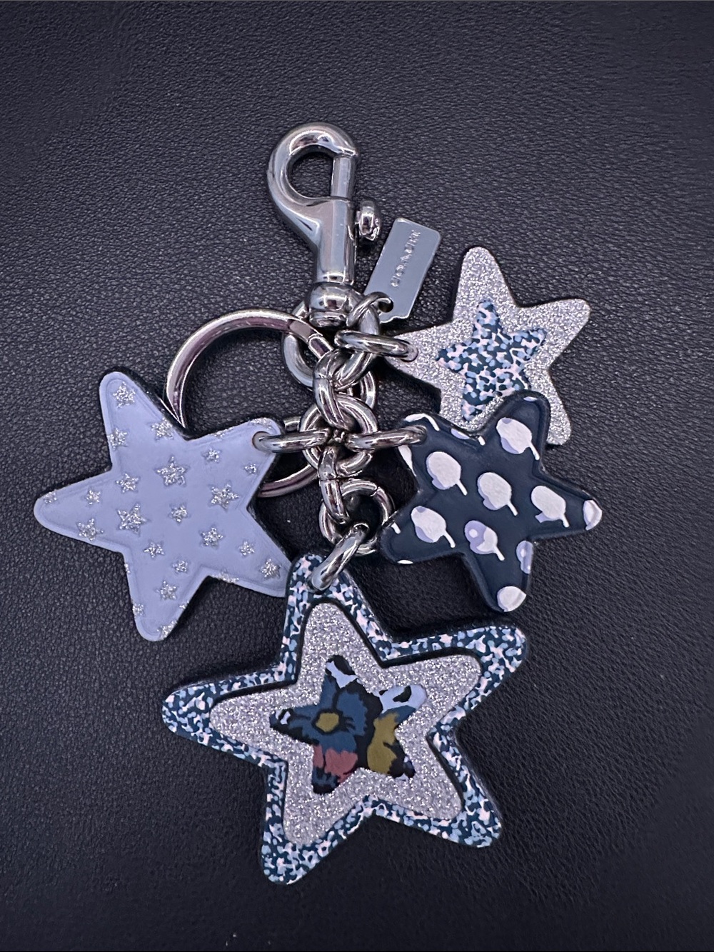 NWOT Coach Star Multimix Bag Charm with Glitter Accent- RARE!